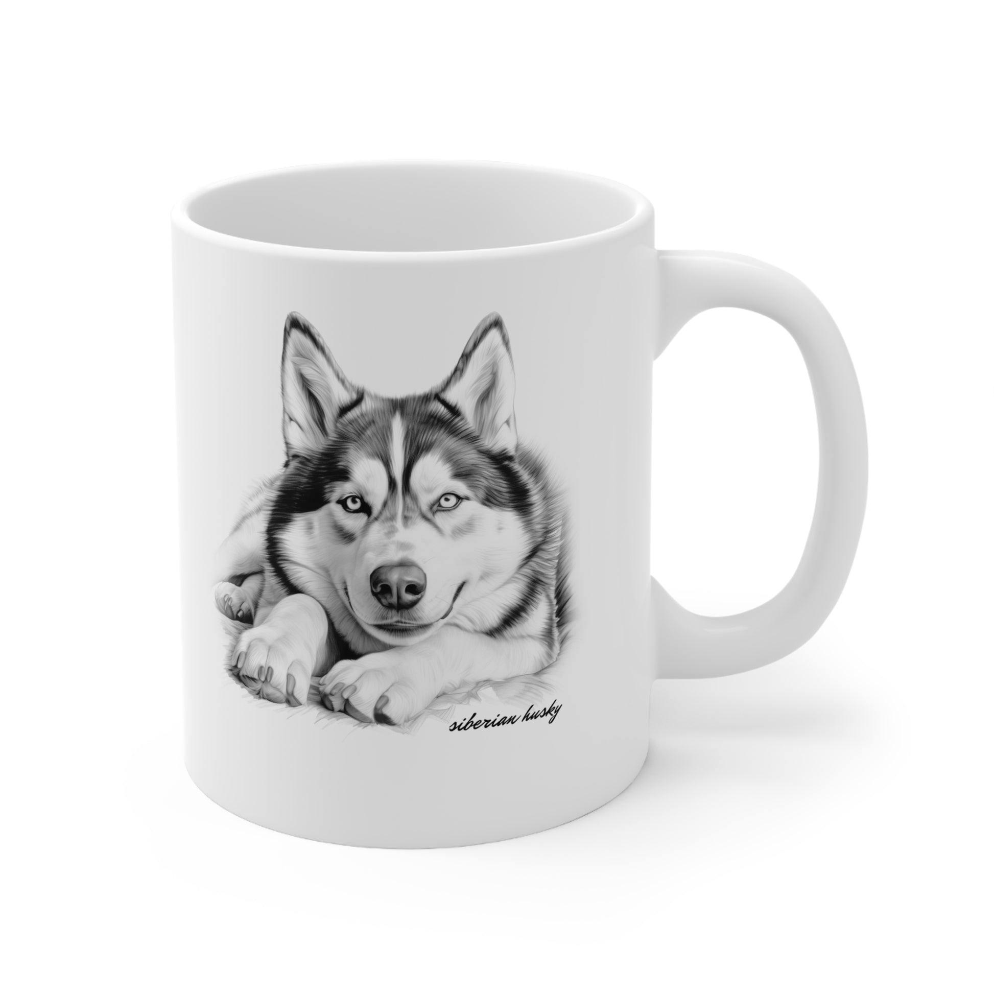 Beautiful Siberian Husky Mug Print