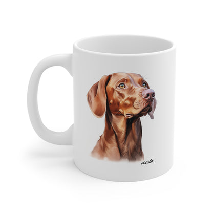 Beautiful Vizsla White Mug Present