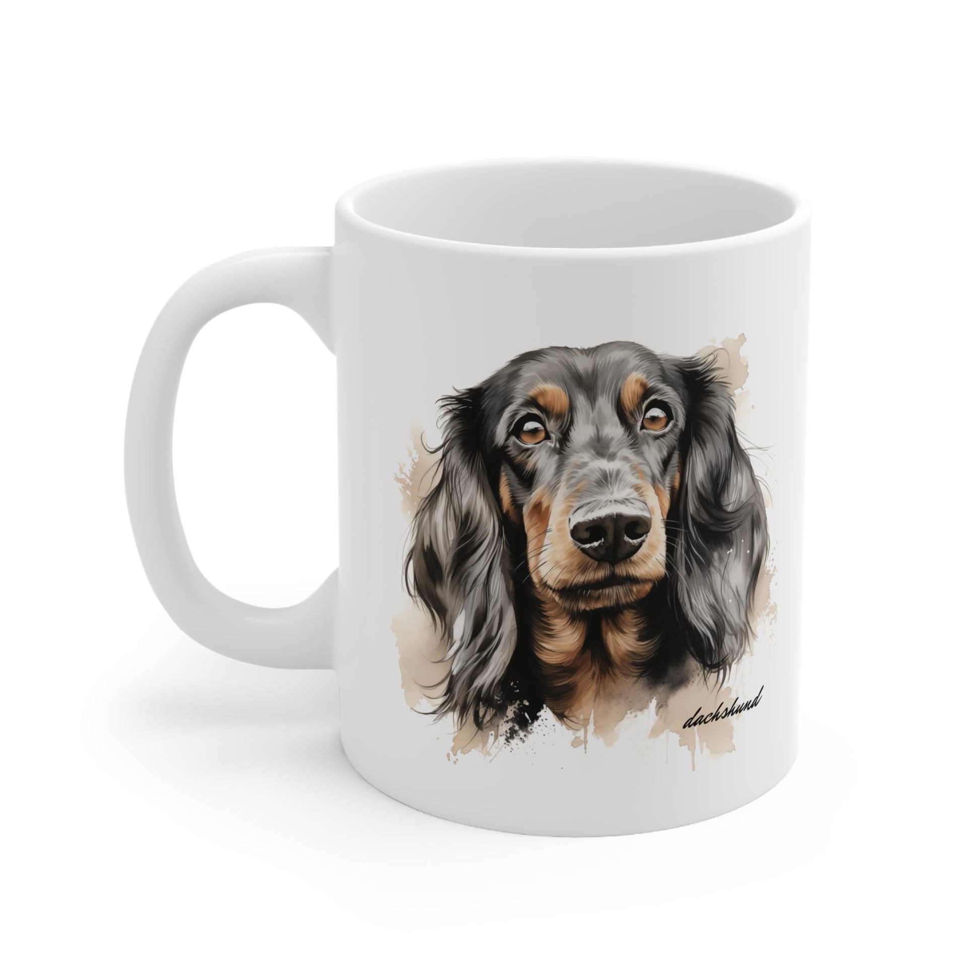 Cute Dachshund Sausage Dog Ceramic Mug Present Print