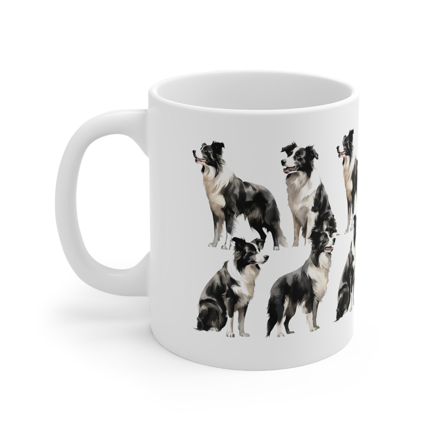 Multiple Border Collie on a mug