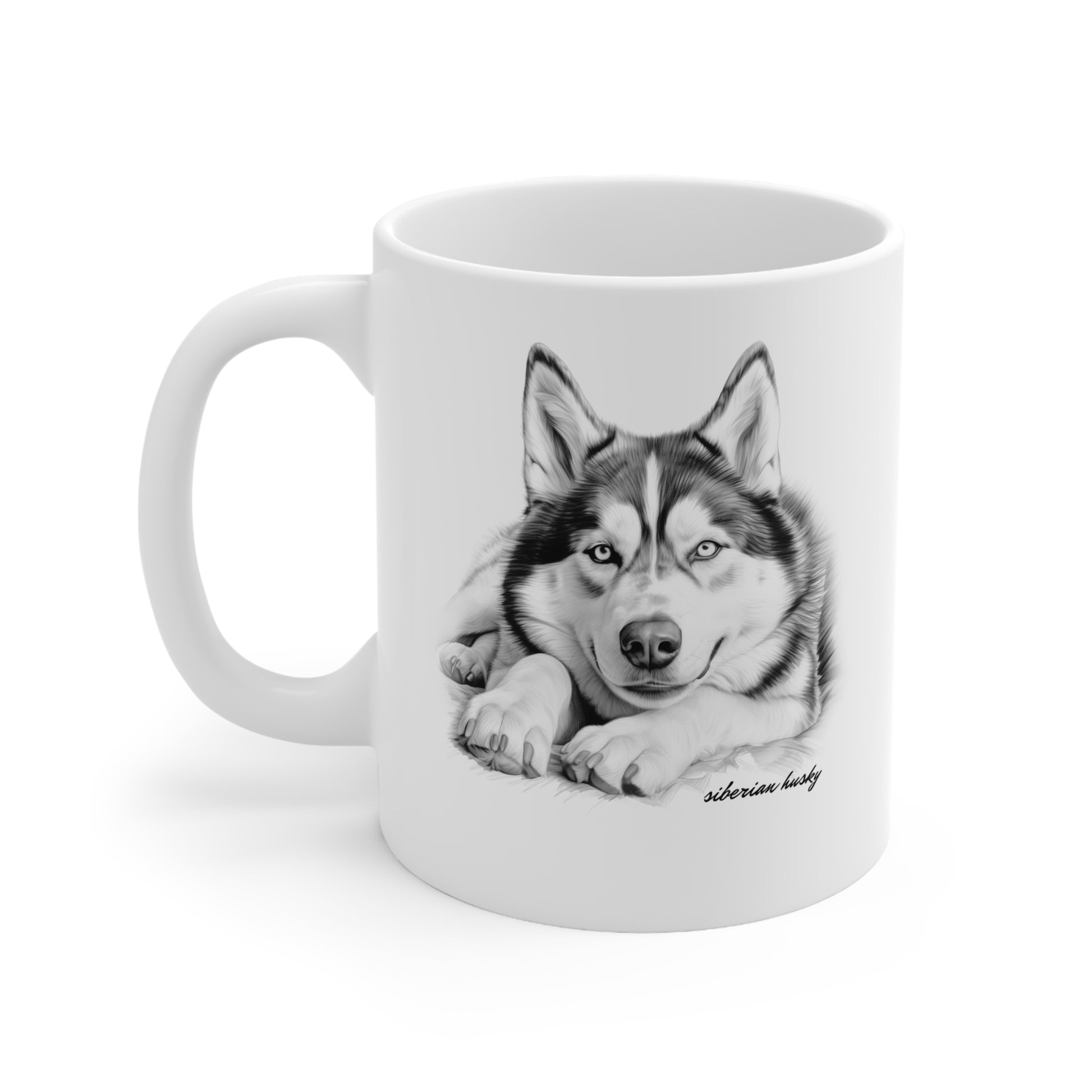 Beautiful Siberian Husky Mug Print