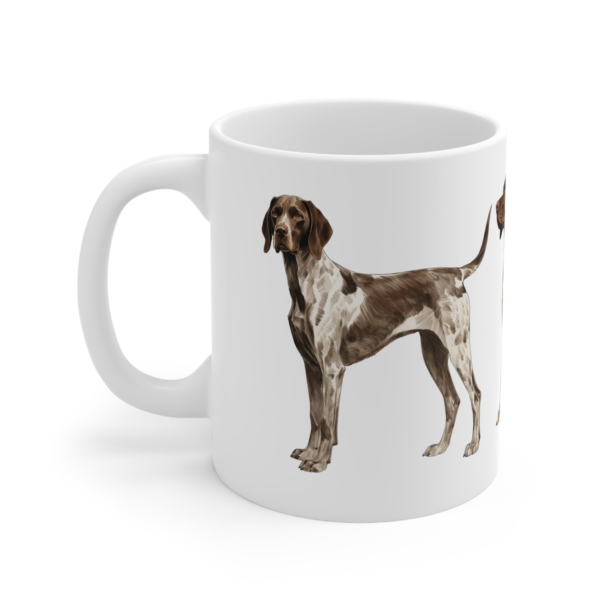 German Shorthair Pointer White Mug Print