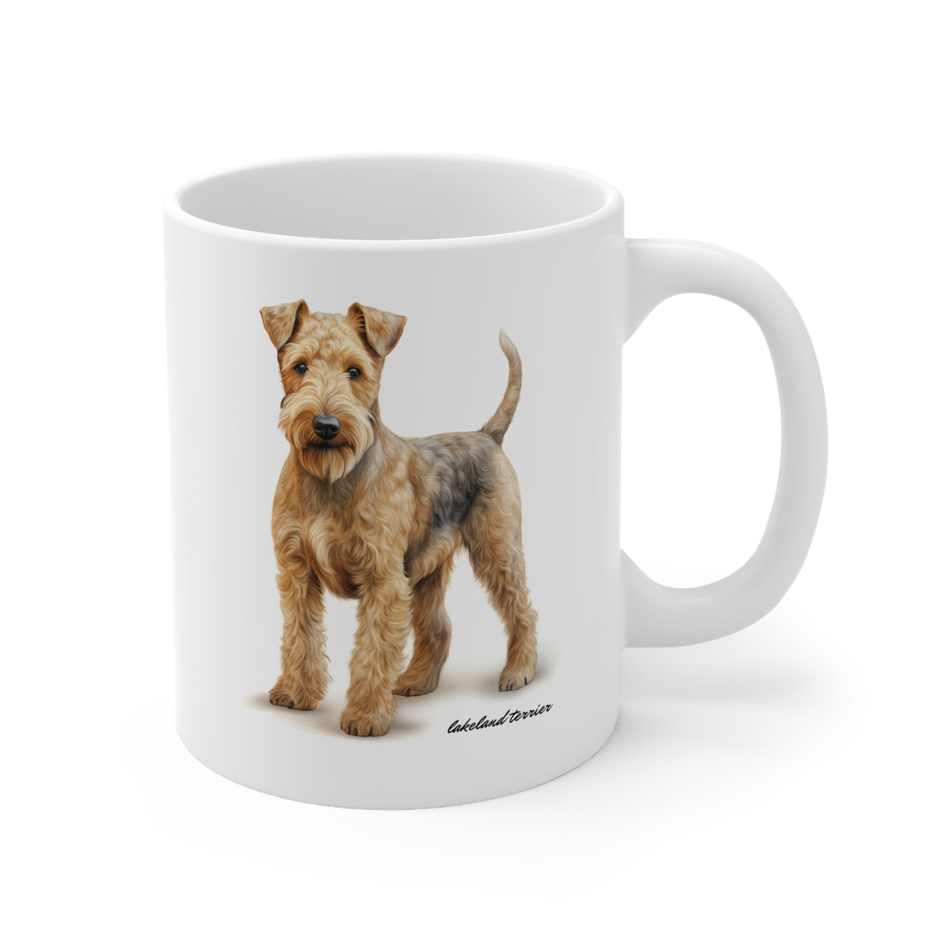 Cute Lakeland Terrier White Mug