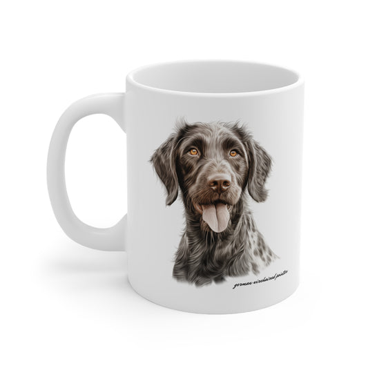 German Wirehaired Pointer White Mug