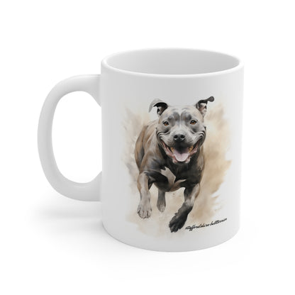 Beautiful Staffordshire Bull Terrier Mug Print