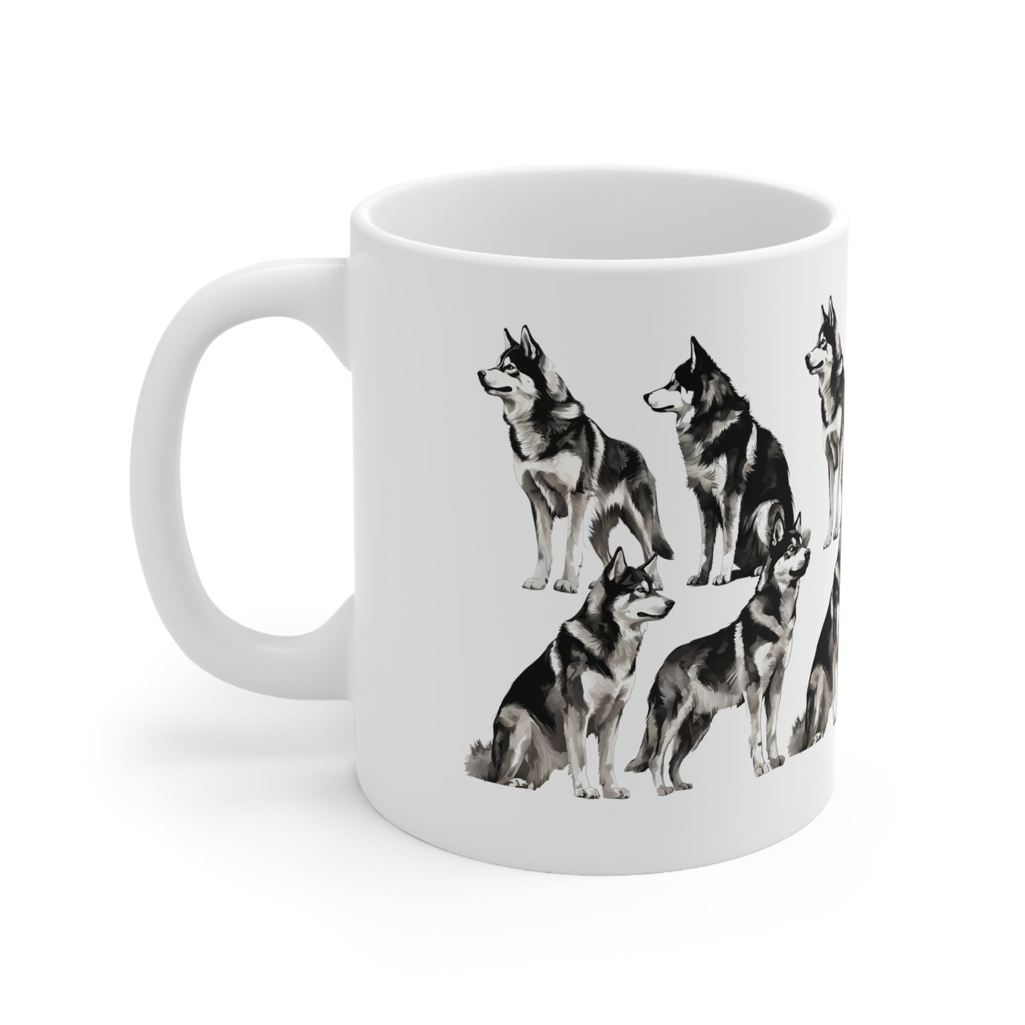 Beautiful Siberian Husky Mug Print