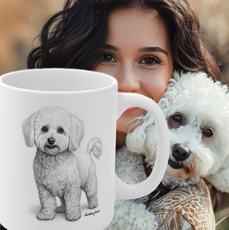 Bichon Frise Beautiful White Mug 