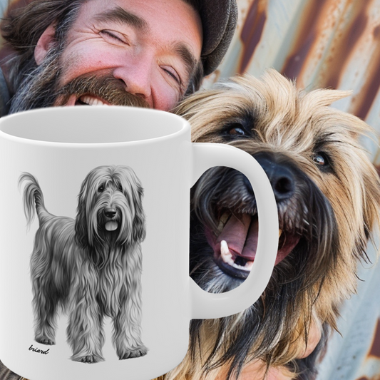 Briard Dog Breed Beautiful Print on a Mug