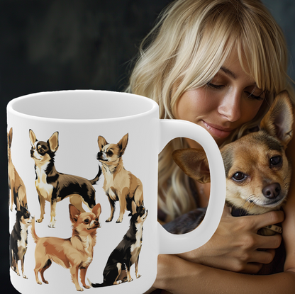 Cute Chihuahua White Multi Mug