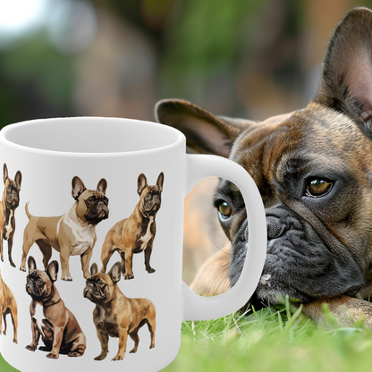 Multi French Bulldog Mug Print