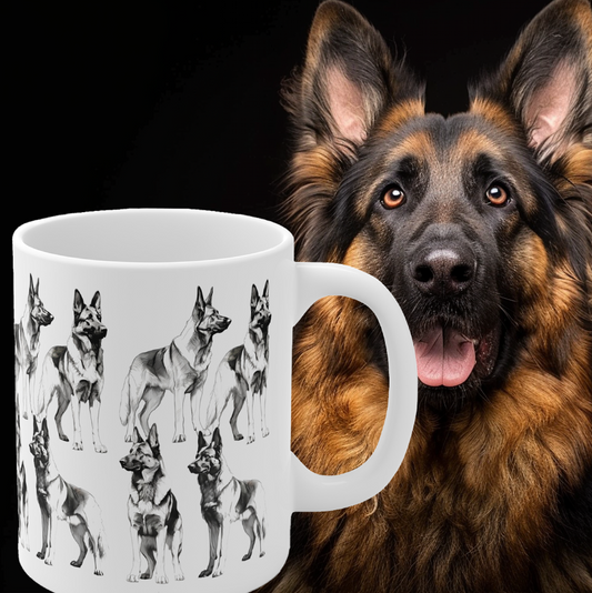 German Shepherd Mug Print