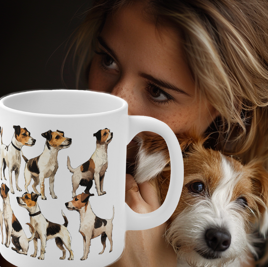 Jack Russell Terrier printed on a mug