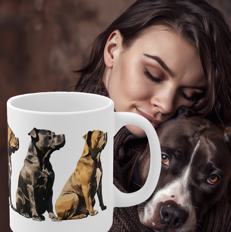 Beautiful Staffordshire Bull Terrier Mug Print