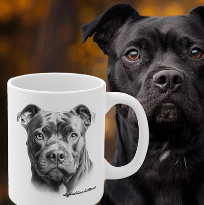 Beautiful Staffordshire Bull Terrier Mug Print