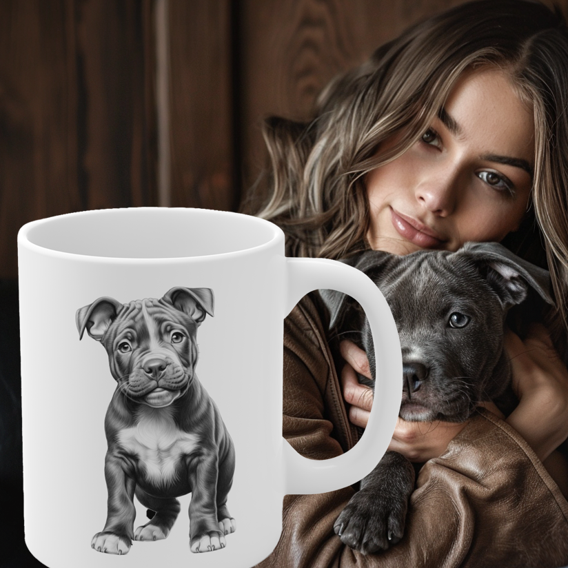 Beautiful Staffordshire Bull Terrier Mug Print